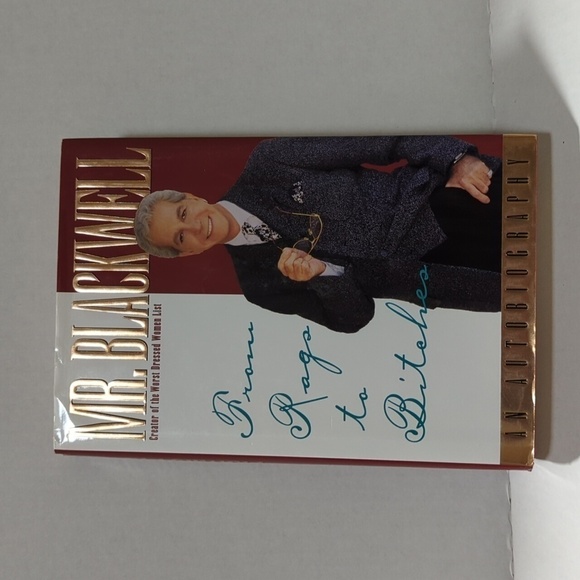 Mr. Blackwell From Rags to Bitches an Autobiography Hardback Book - Picture 1 of 5